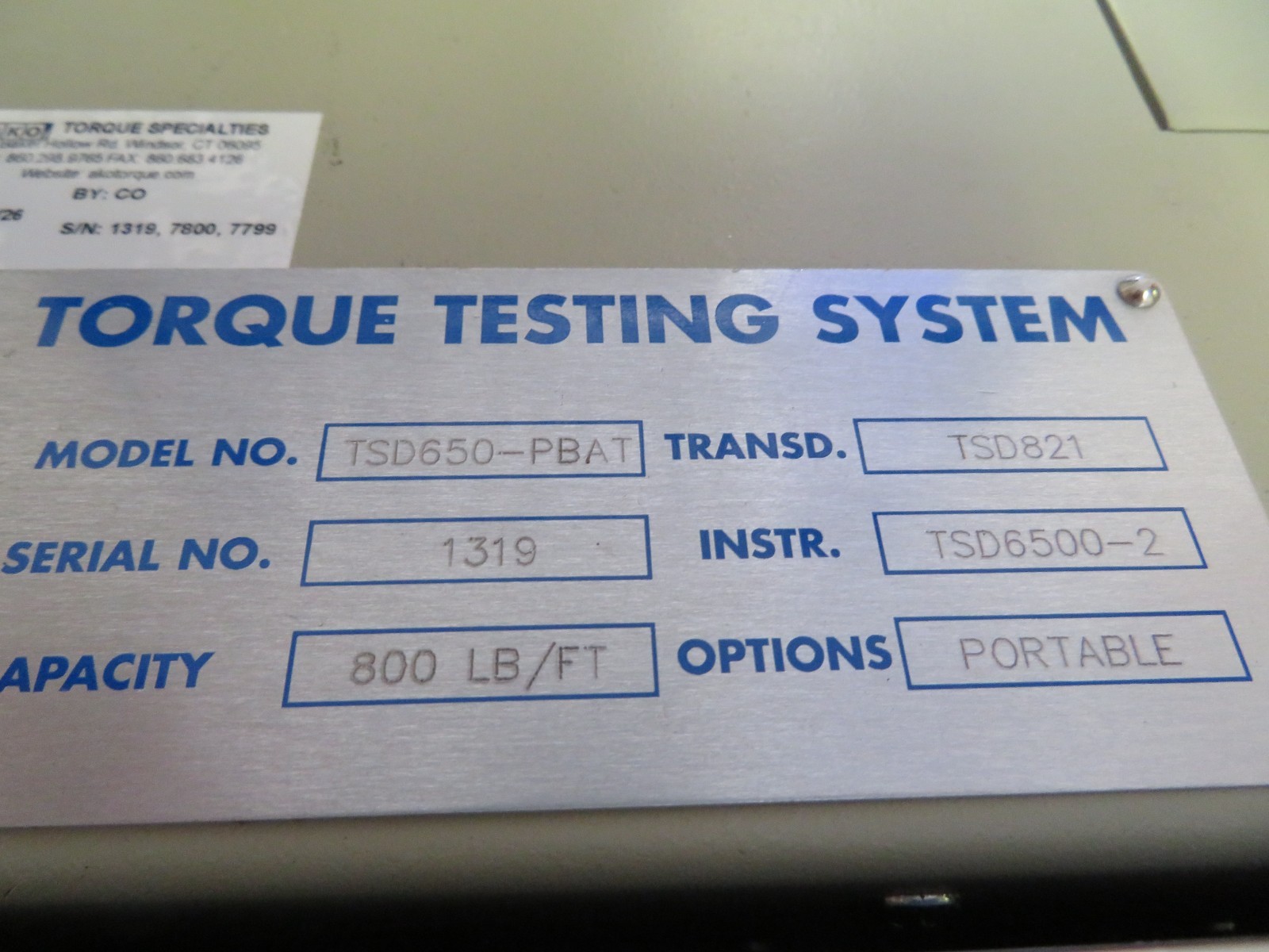 AKO Torque Portable Click Wrench Calibration System Model TSD650-PBAT - Image 7