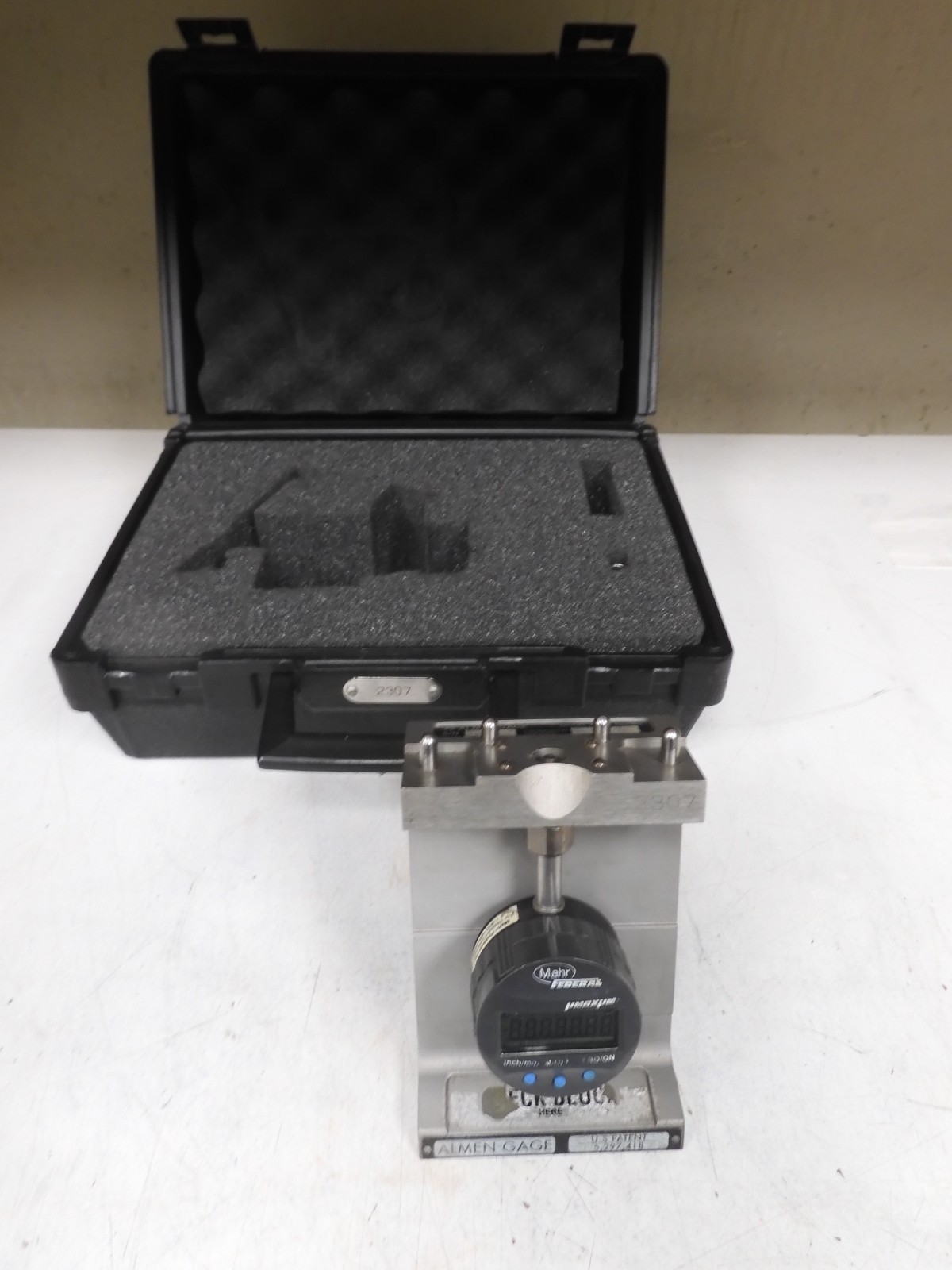 Almen Gage - model TSP-3 Rev. B - w/ Mahr Digital Indicator and case - QG67