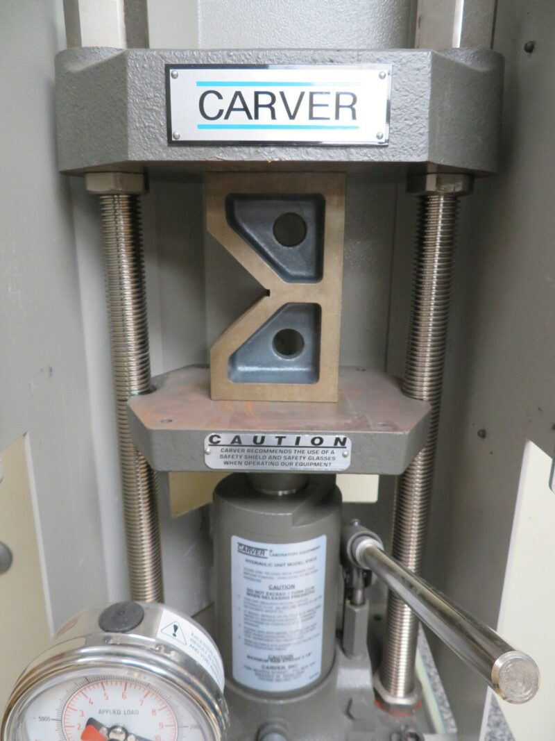 Carver Model 3851-0 3912 C 12 ton Bench Top Manual Unheated Presses PV56 - Image 5