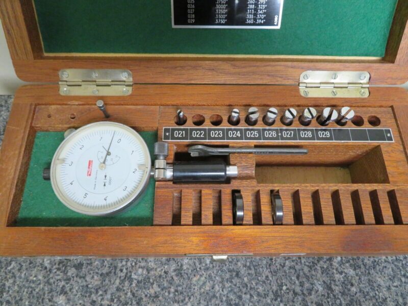 Diatest Set FB .165 - .394 in.(E2) / .0001 Split Anvil Thru Bore Bore Gage PX29 - Image 4