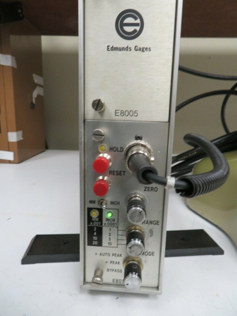 Edmunds Gage Single Head Comparator w/ Edmunds Trendsetter OG22 Bullseye Calibration