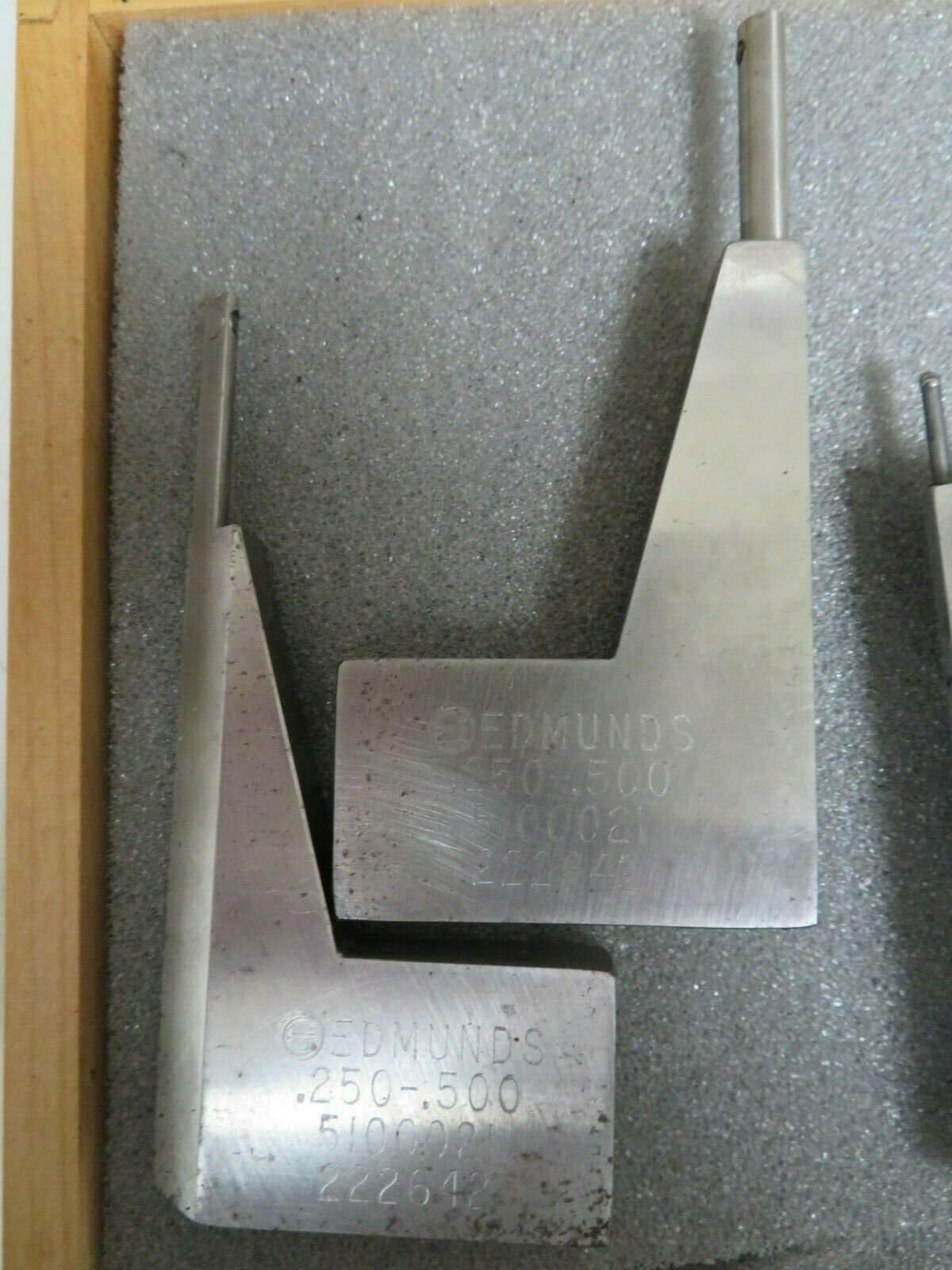 Edmunds Gage Universal Internal/External Comparator Measuring Tips OC23 Bullseye Calibration