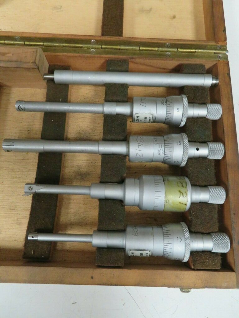 Etalon Intrimik/Bore Micrometer Set .2".4" w/ rings in case NM45