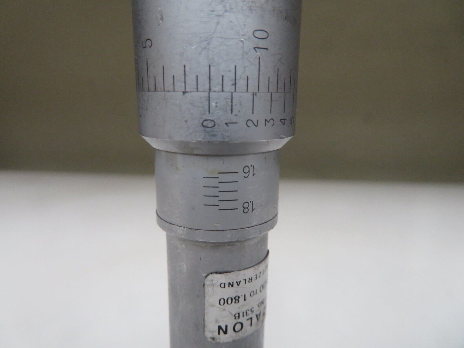 Etalon Intrimik/Bore/Hole Micrometer 1.61.8" Range PA14 Bullseye