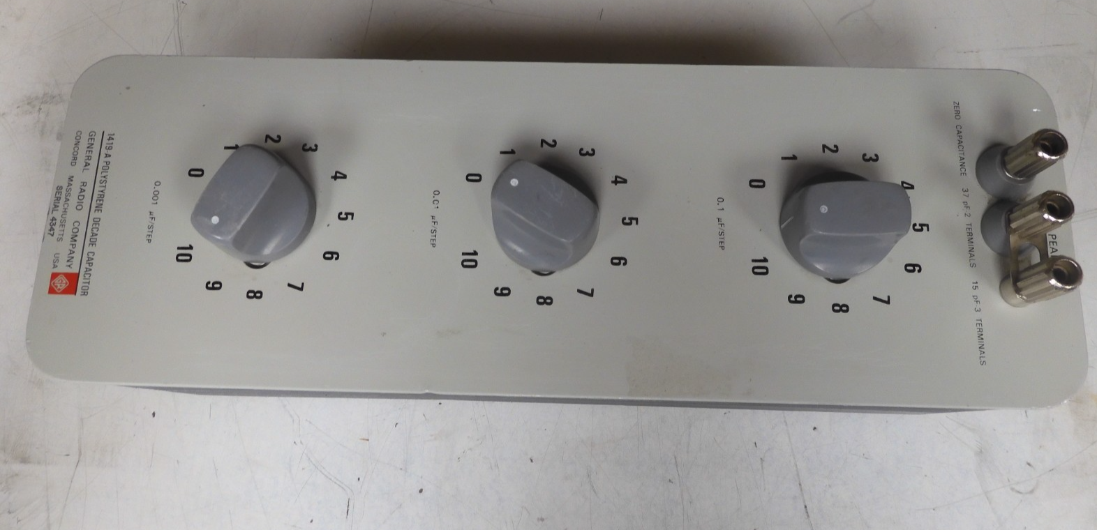 General Radio - 1419-A - Polystyrene Decade Capacitor - QJ40