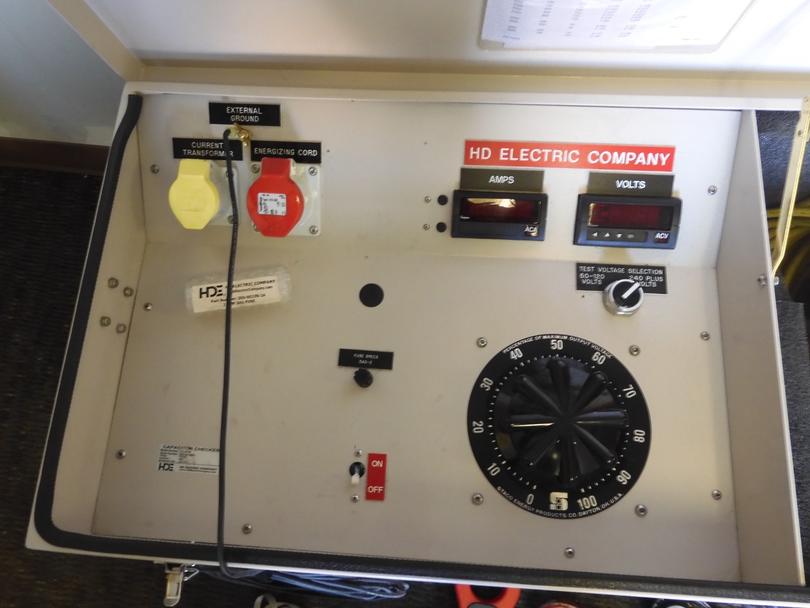HD Electric - Cap-Check II CC-II/11 - Substation Type Capacitor Checker - QF67 - Image 3