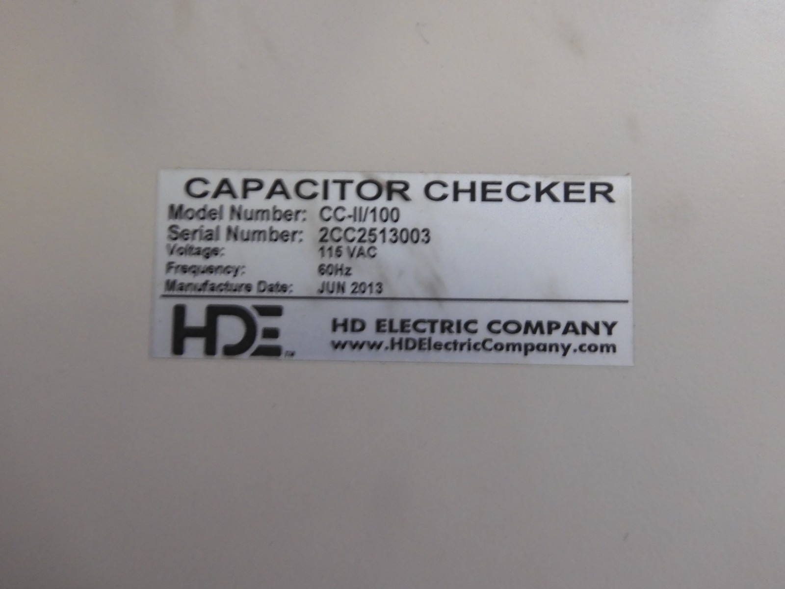 HD Electric - Cap-Check II CC-II/11 - Substation Type Capacitor Checker - QF67 - Image 8