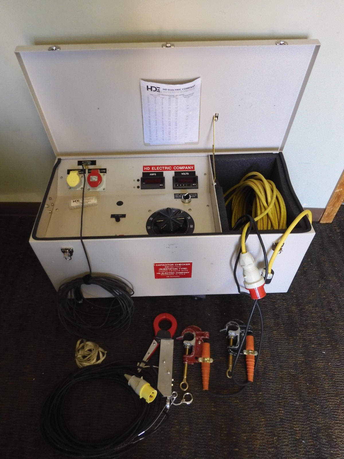 HD Electric - Cap-Check II CC-II/11 - Substation Type Capacitor Checker - QF67