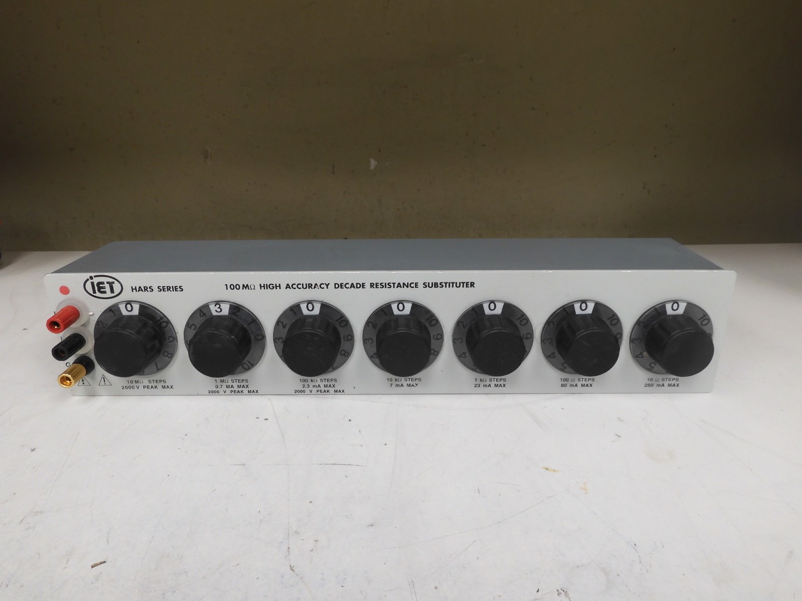 IET - Model HARS-X-7-10 - 100MΩ High Accuracy Decade Resistance Substituter QF63