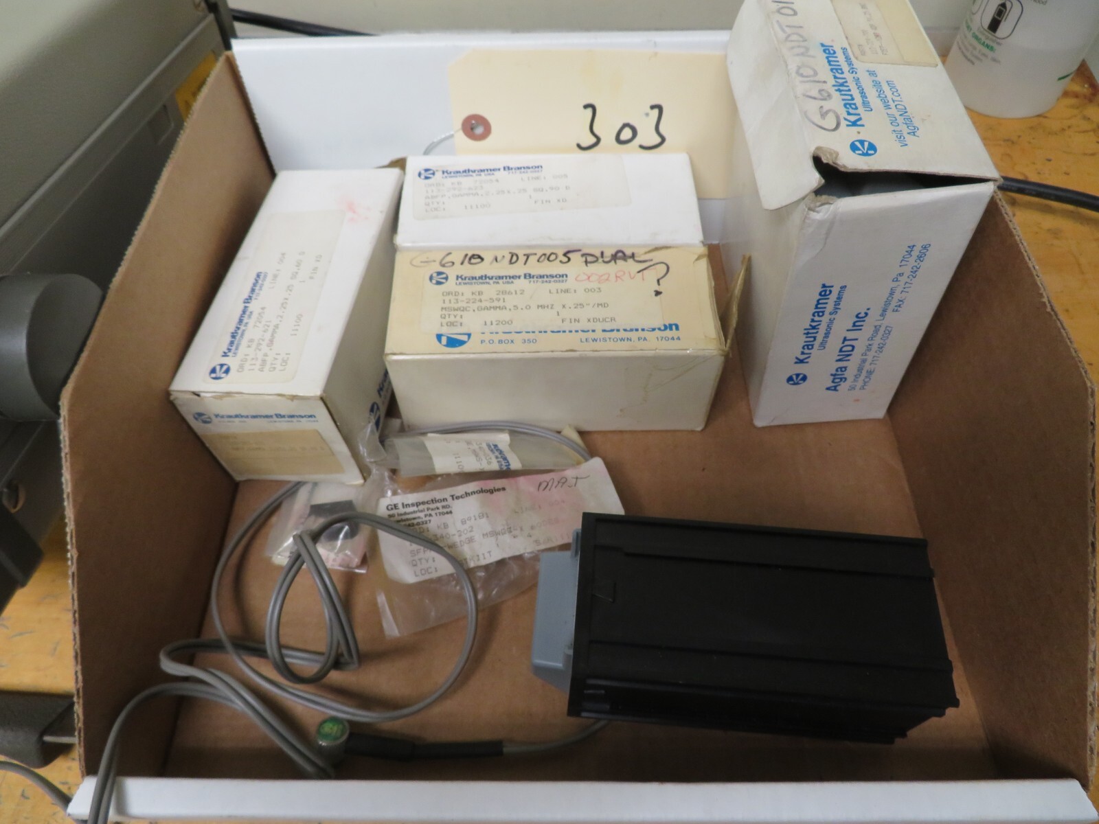 Krautkramer USN 15 Ultrasonic Flaw Detector complete with Transducers MA2 - Image 4