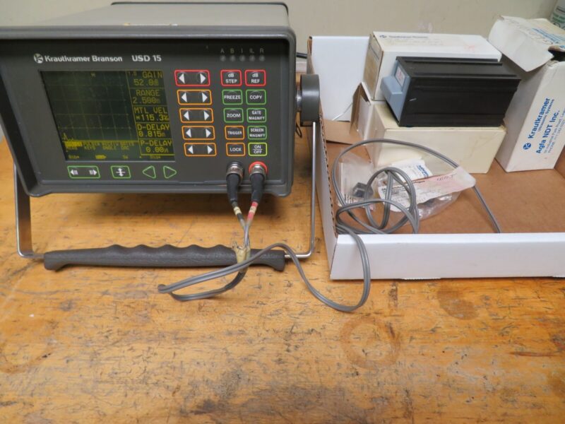 Krautkramer USN 15 Ultrasonic Flaw Detector complete with Transducers MA2