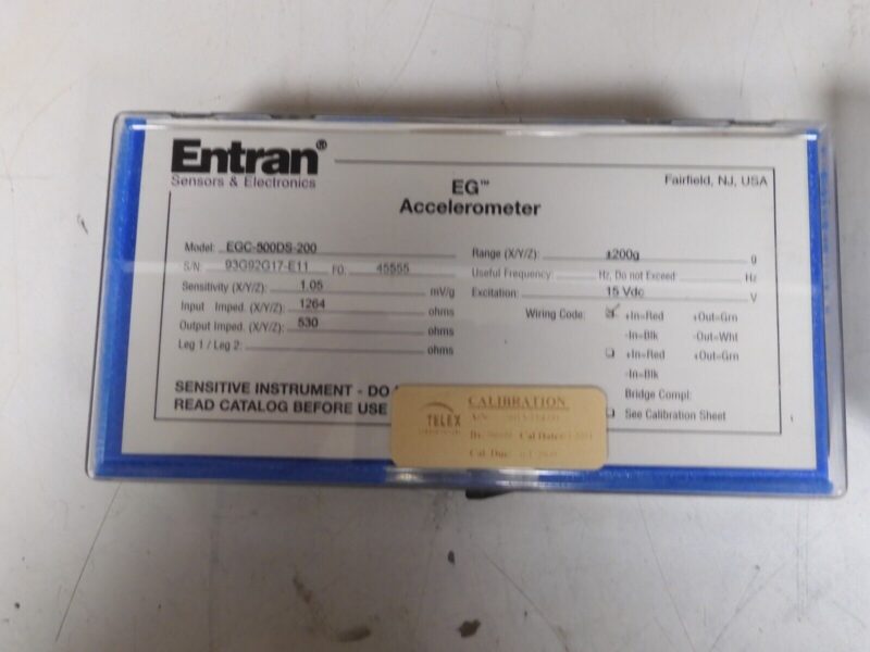 Lot of 2 - Entran EG Accelerometers - models EGC-500DS-2000 & (200) - PR47 - Image 6