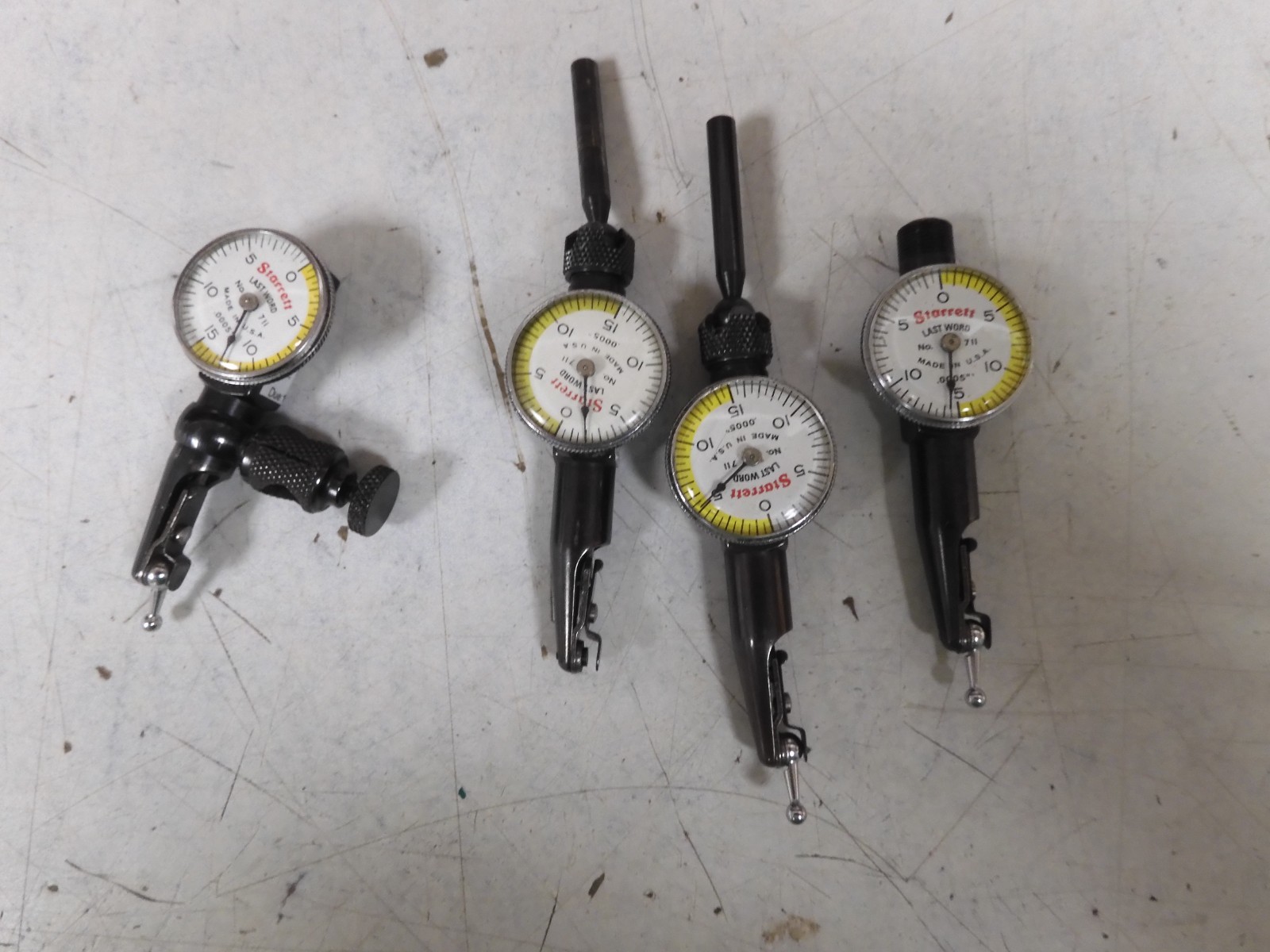 Lot of 4 - Starrett - Last Word - Test Indicator - model #711 - .0005" - QB16