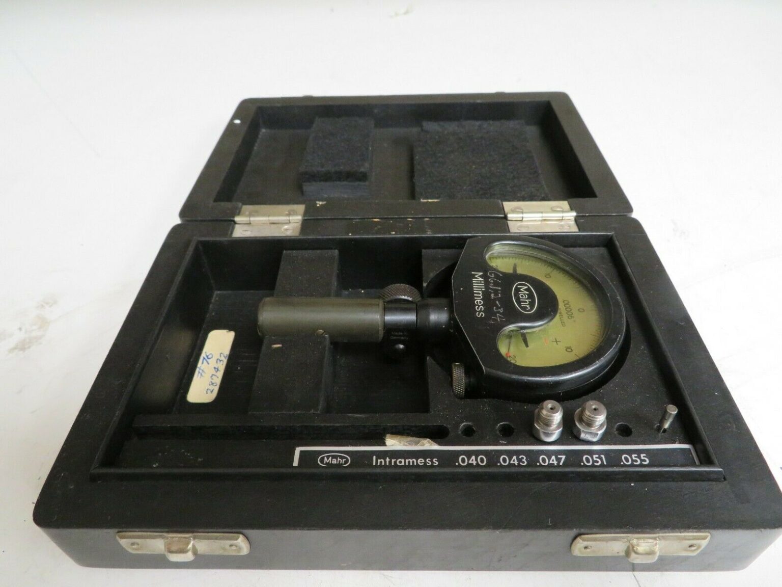 Mahr Diatest Split Anvil Bore Gage Set .047 .051 "/.00005" NY68