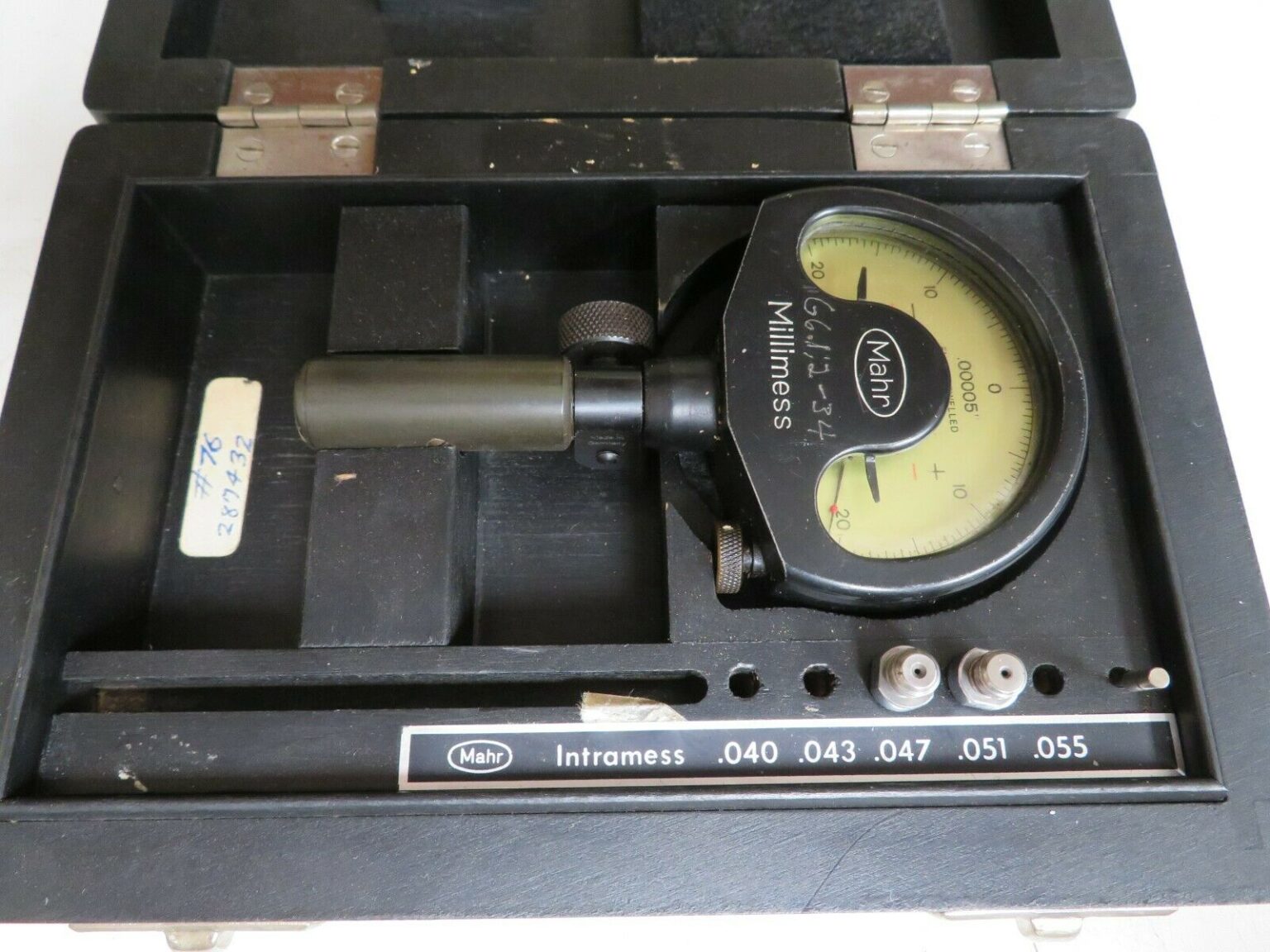 Mahr Diatest Split Anvil Bore Gage Set .047 .051 "/.00005" NY68