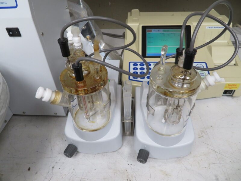 Mitsubishi Chemical CA-200 Moisturemeter VA-236S Sample Changer w/ Stirrers - Image 5