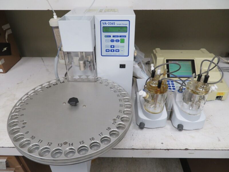 Mitsubishi Chemical CA-200 Moisturemeter VA-236S Sample Changer w/ Stirrers