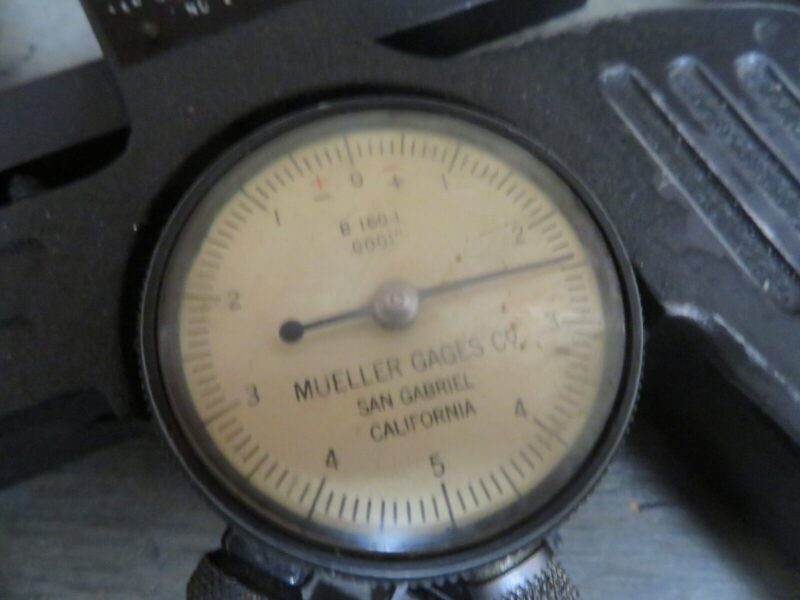 Mueller Gage model 1915 1.030"7.125"/.0001" Groove Diameter Gage