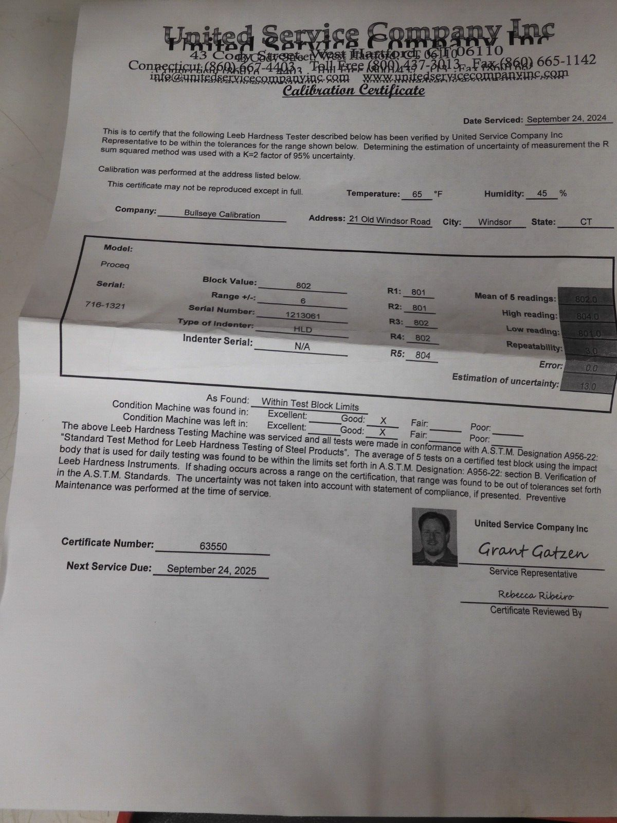 Proceq Equotip Hardness Tester Kit - D probes - Calibrated/Cert -PW76 - Image 5