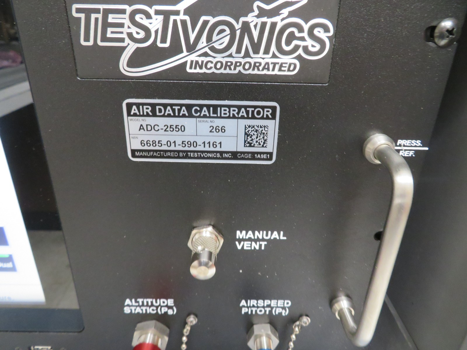 Raptor Testvonics ADC-2550 Air Data Calibrator Altitude and Airspeed ADTS - Image 5