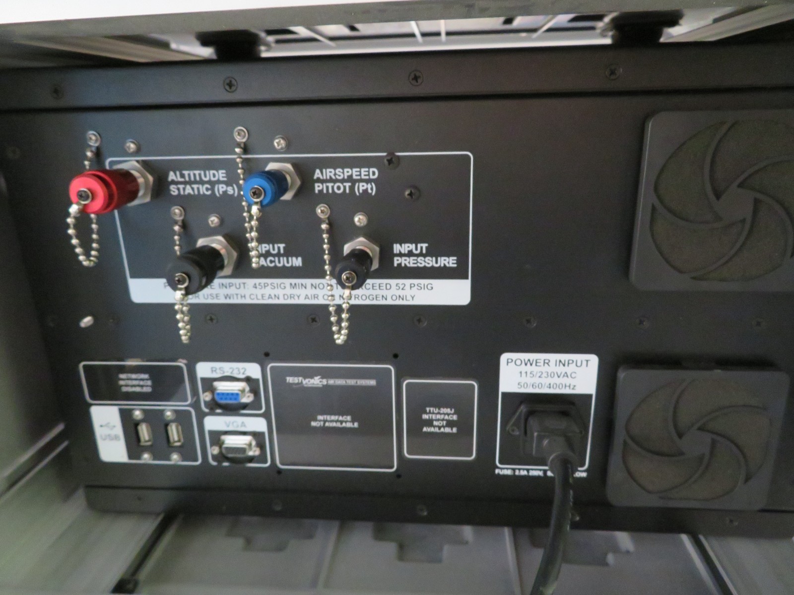 Raptor Testvonics ADC-2550 Air Data Calibrator Altitude and Airspeed ADTS - Image 6