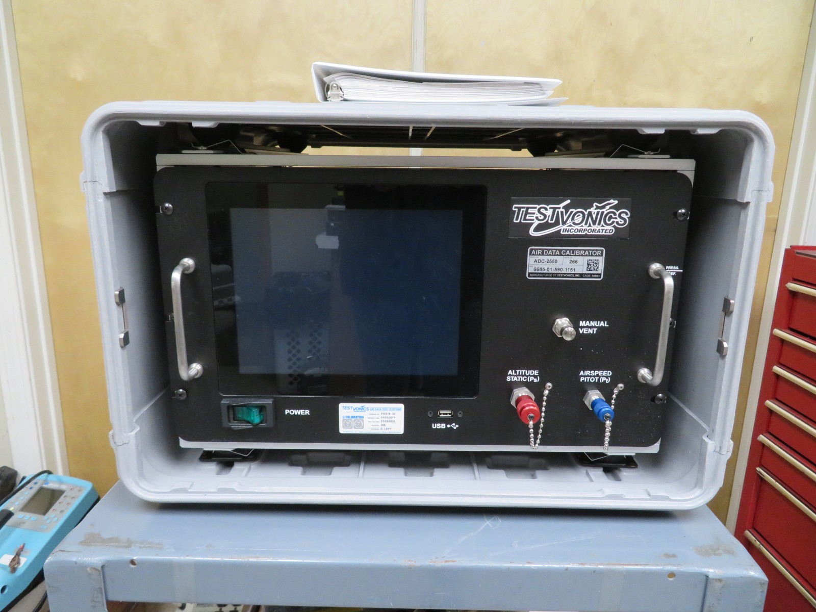 Raptor Testvonics ADC-2550 Air Data Calibrator Altitude and Airspeed ADTS - Image 9