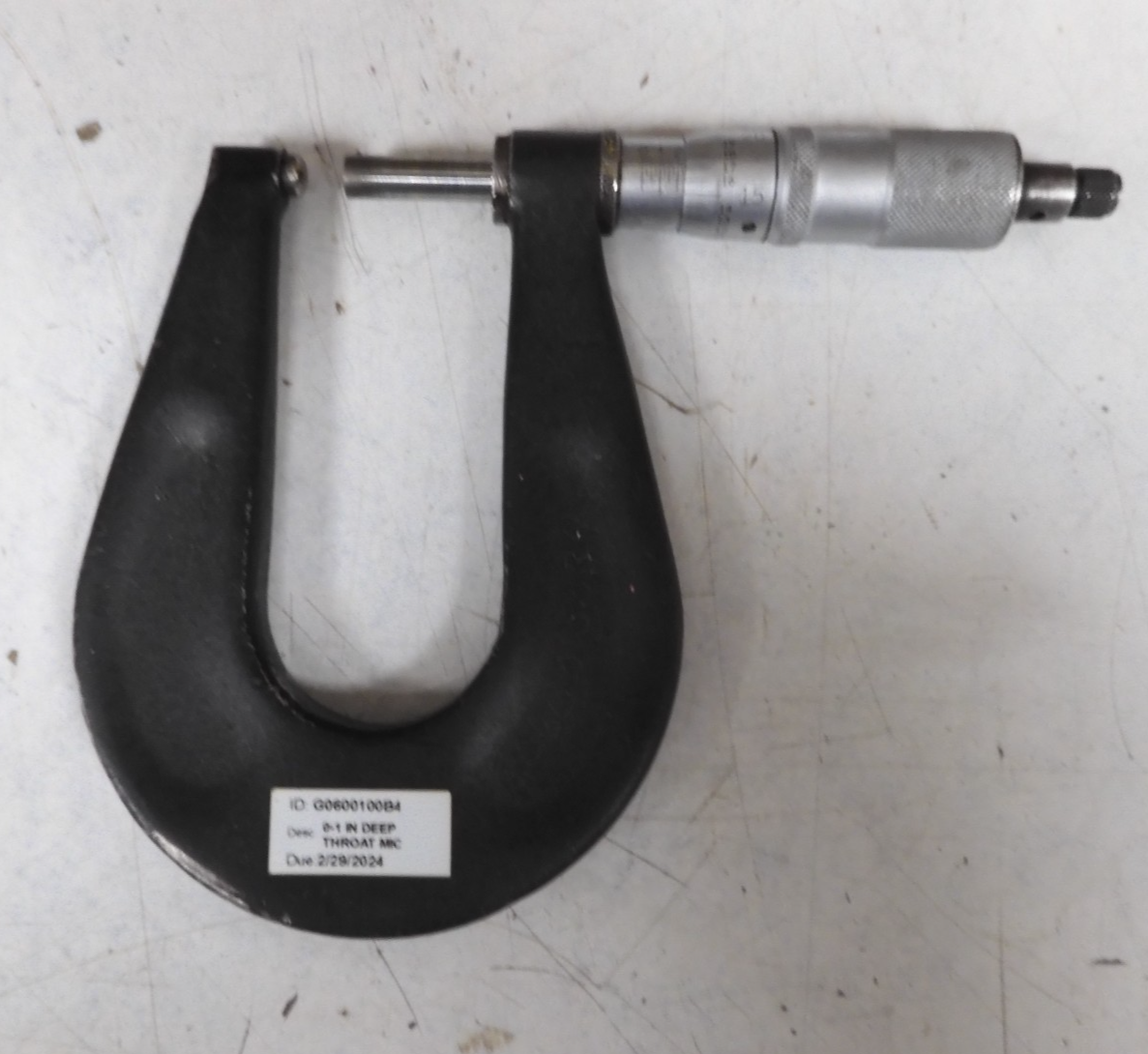 Scherr Tumico - Deep Throat Micrometer - 0-1"/.001" - 3" Depth - QB7