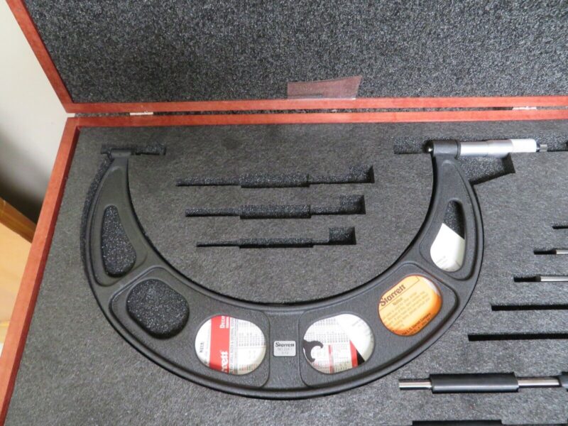 Starrett 224.1CRLZ Anvil Micrometer Set, 9 to 12" Range 0.001" PV6 - Image 3