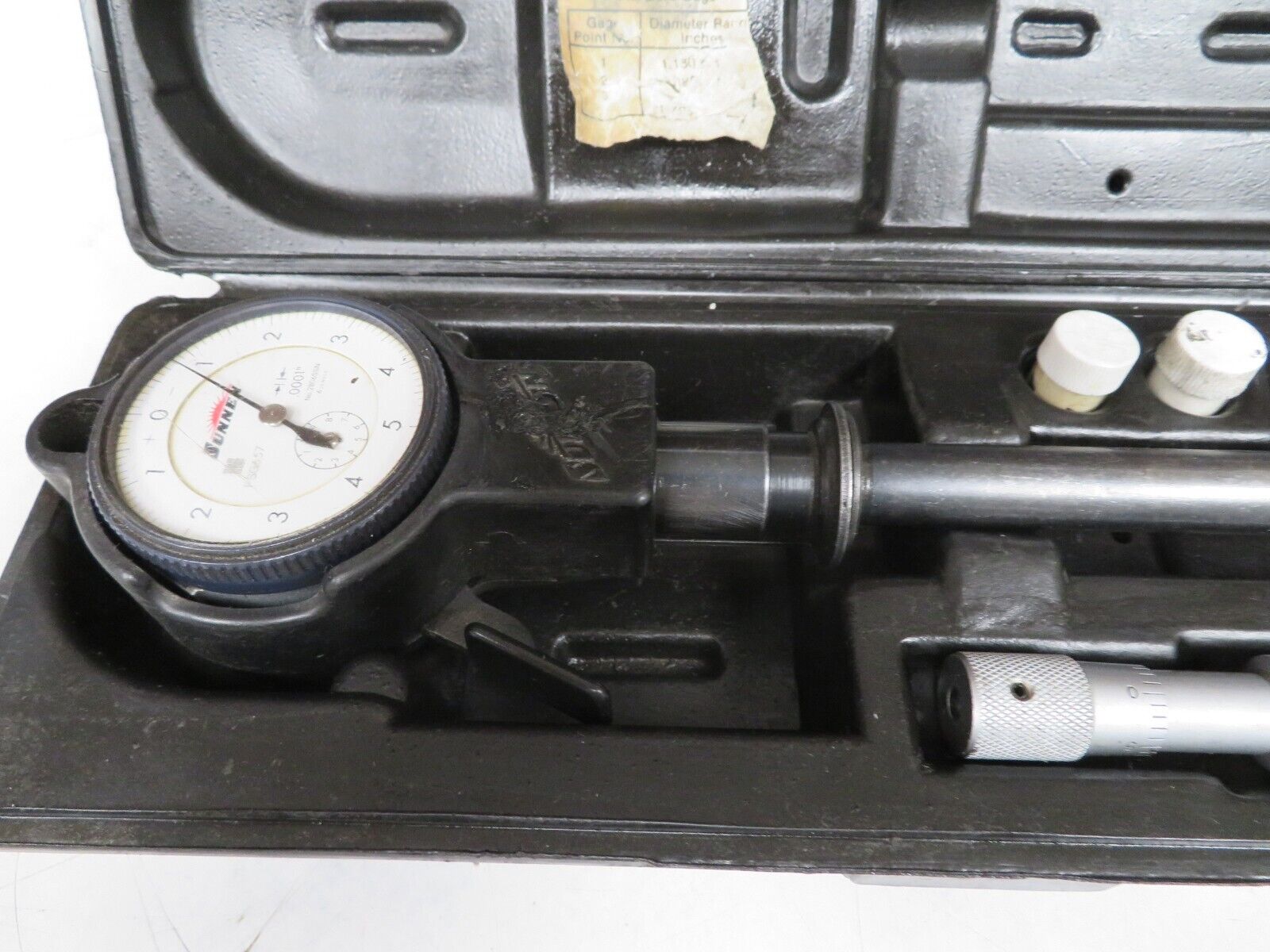 Sunnen Dial Bore Gage GR9000 1.180 2.00" .0001" 6" depth 4 Tips PS39