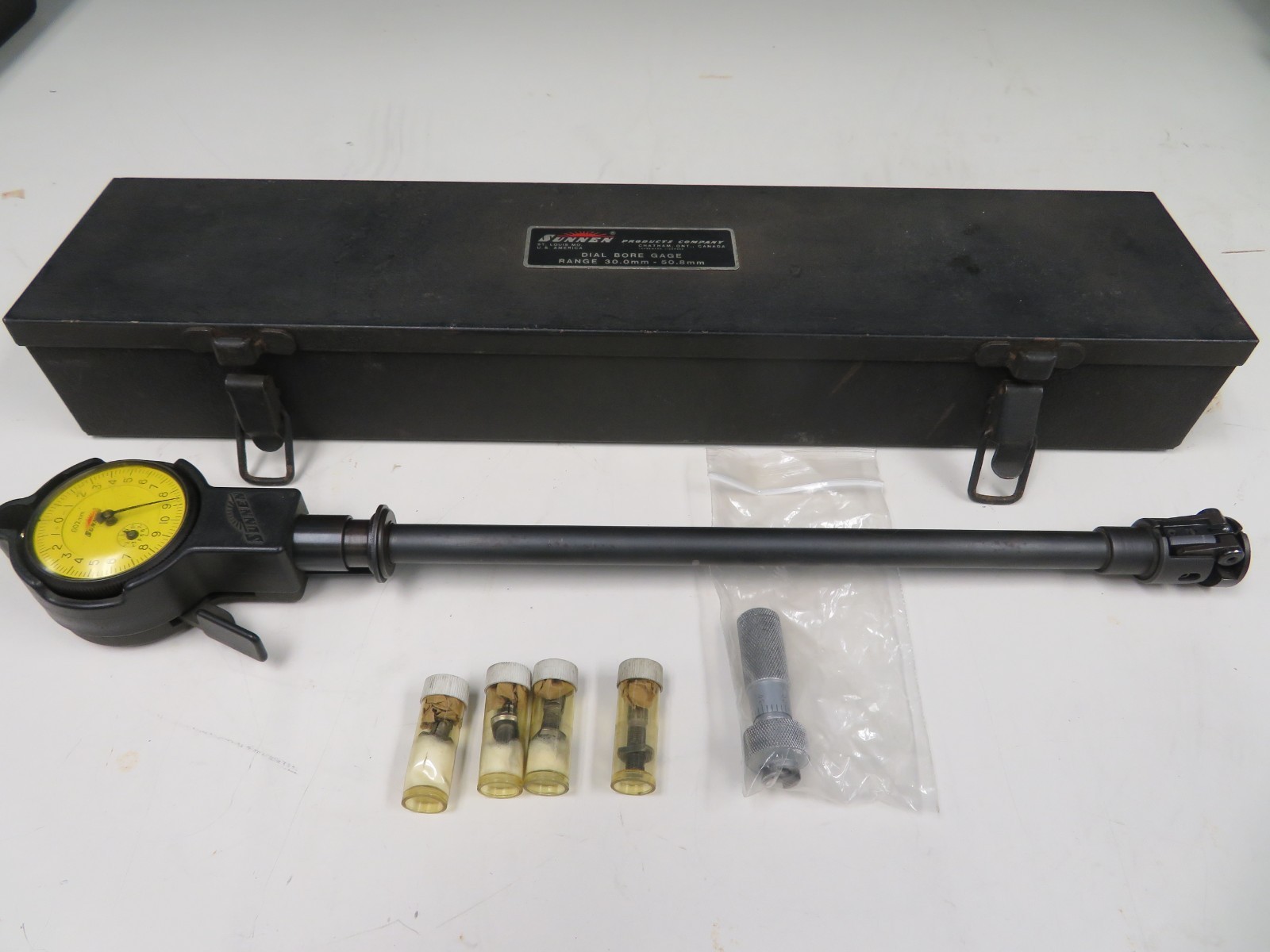 Sunnen Dial Bore Gage - GRM-9000 - 30 - 50.8mm /.002mm 12" depth 4 Tips - QK34