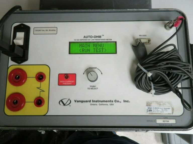 Vanguard Instruments AutoOHM 100A Low Resistance Ohmmeter Cal'd 2017