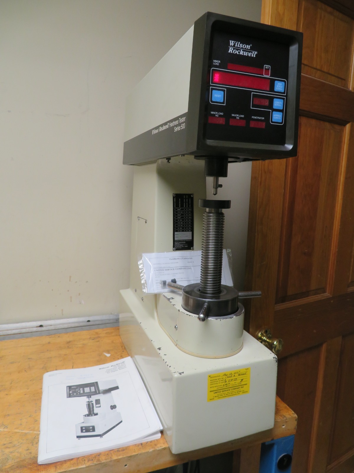 Wilson Rockwell Hardness Tester - Regular Only - B523R calibrated