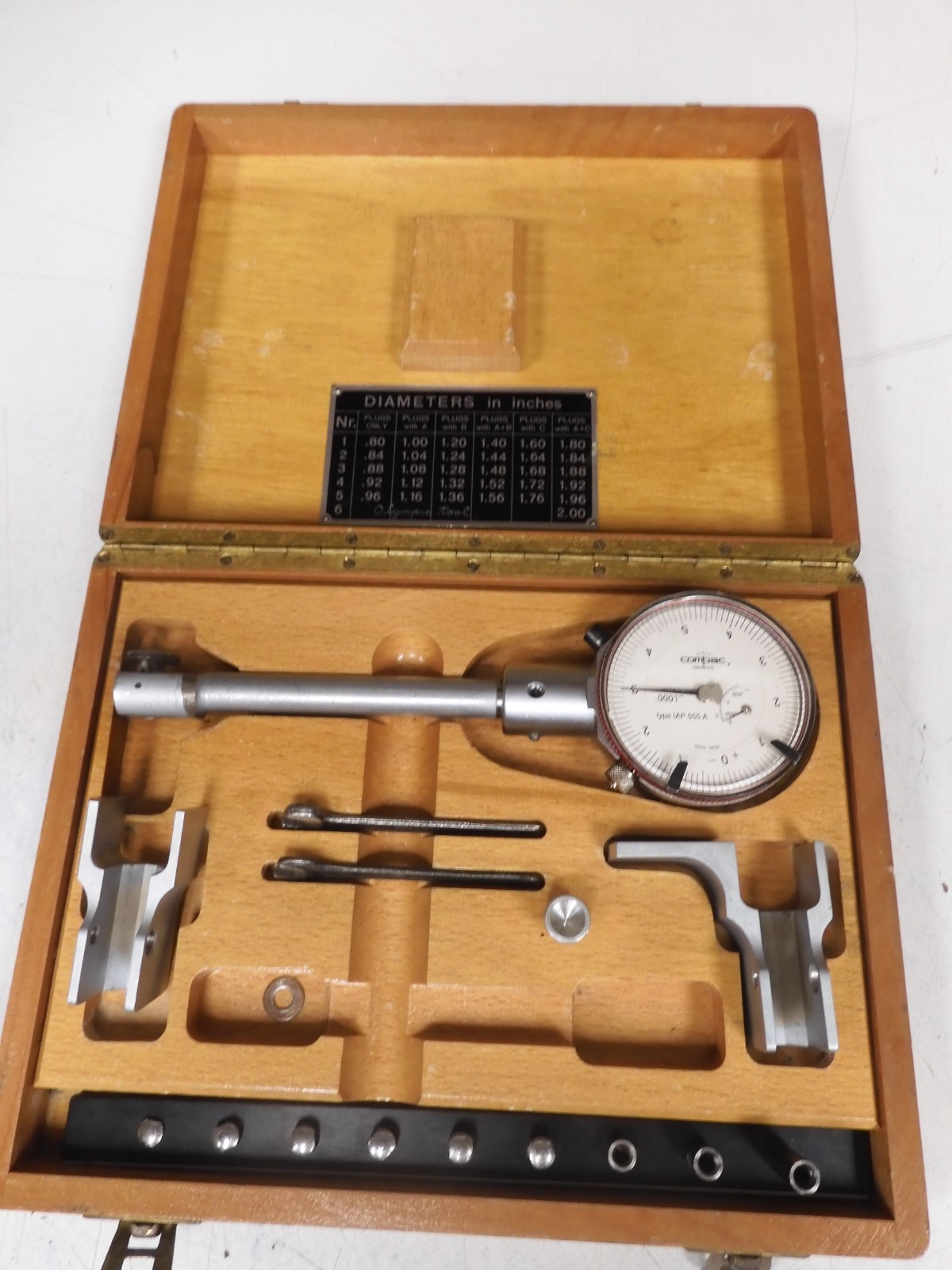 Alina Interapid Compac - .8-2.0"/.0001" Division Dial Bore Gage - QD54