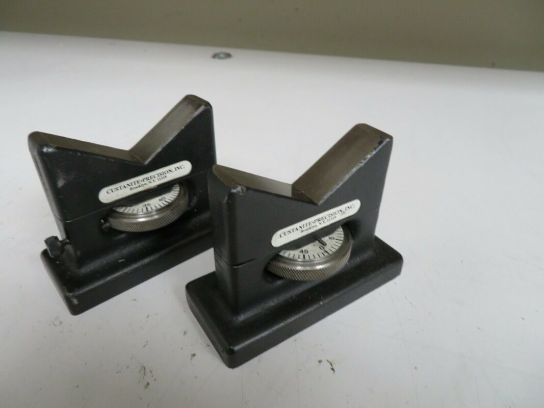 Custanite Precision Adjustable VBlocks pair OA25 Bullseye