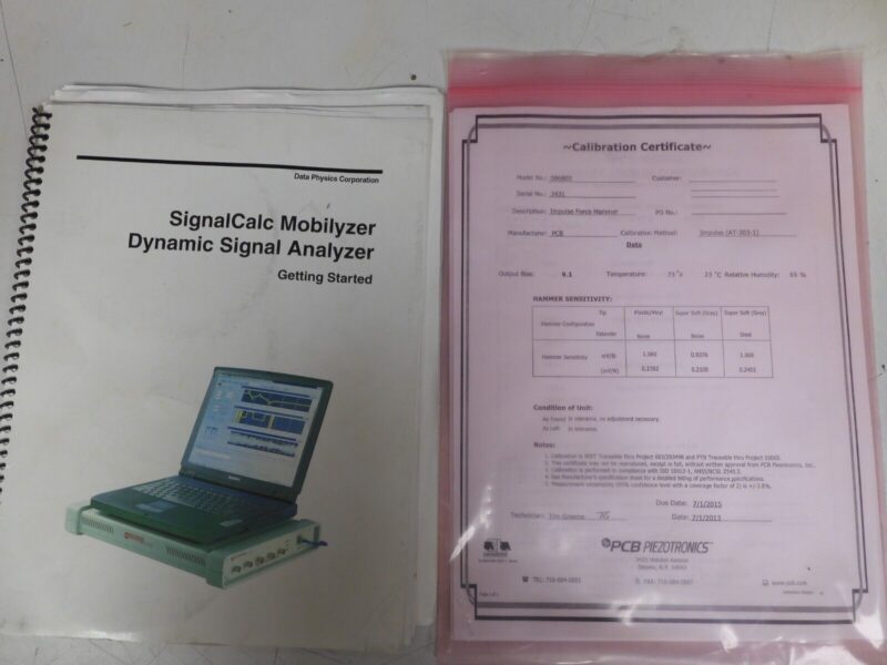 Data Physics SignalCalc Mobilyzer Dyanmics Signal Analyzer & accessories - PS34 - Image 6