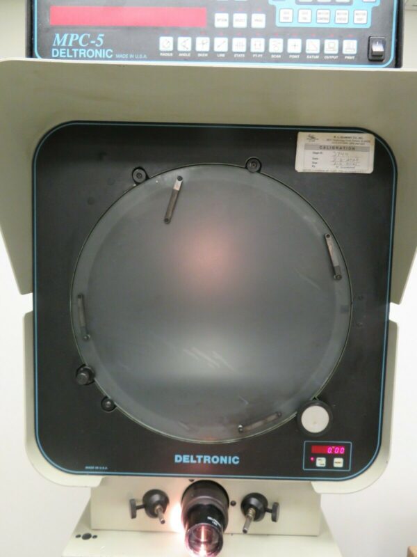 Deltronic DH214 Optical Comparator Profile Projector MPC5 Computation