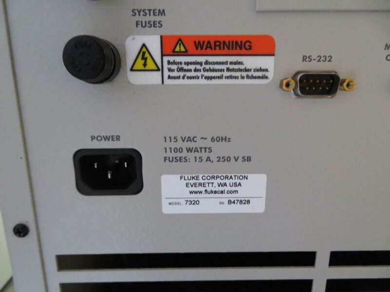 Fluke Hart Scientific 7320 Compact Temperature Calibration Baths -20C 150C PX23 - Image 7