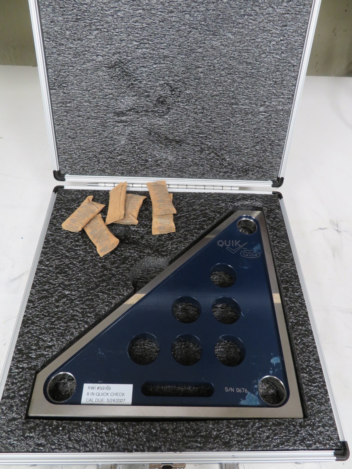  GSG Glastonbury Gage - 8" QuikChek in case - CMM Calibration Artifact QD32