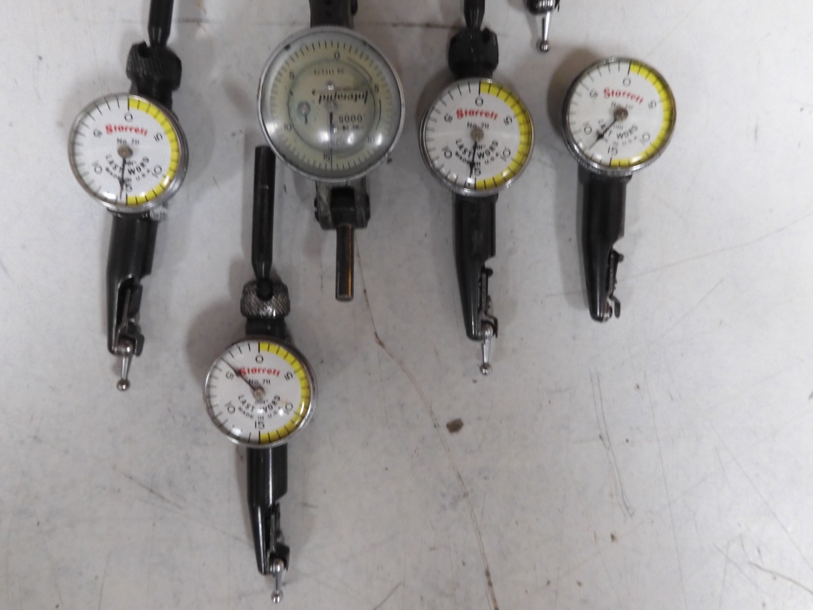 Lot of 8 - Parts/Repair - Dial Test Indicators - Starrett & Interapid - QB28 - Image 3