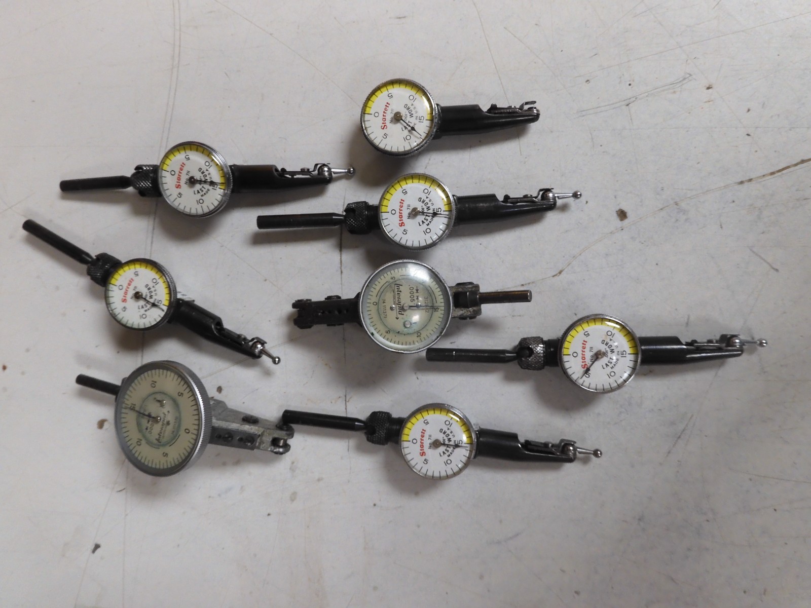 Lot of 8 - Parts/Repair - Dial Test Indicators - Starrett & Interapid - QB28
