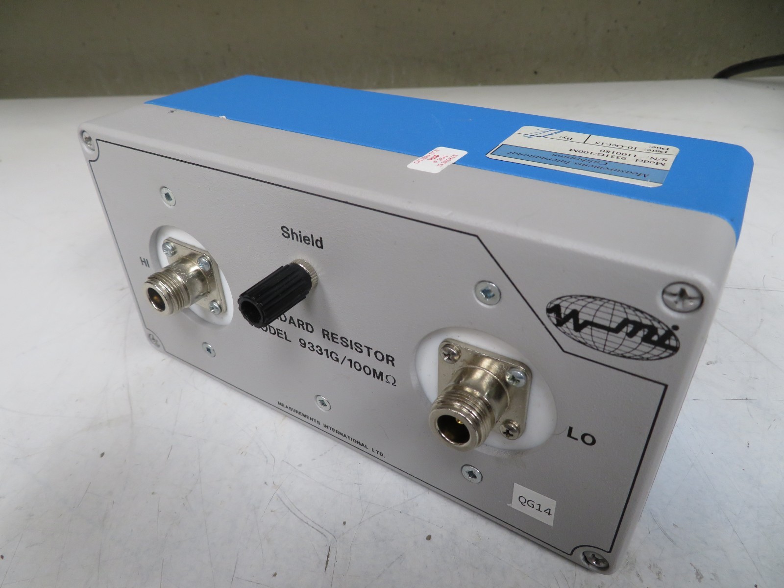 Measurements International  - model 9331G/100MΩ Standard Resistor - QG14
