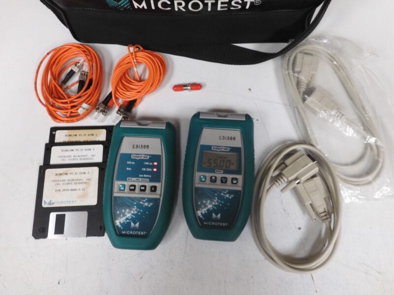 Microtest Simplifiber - w/  850/1300 source & meter in case w/ acc. - QA52 - Image 3