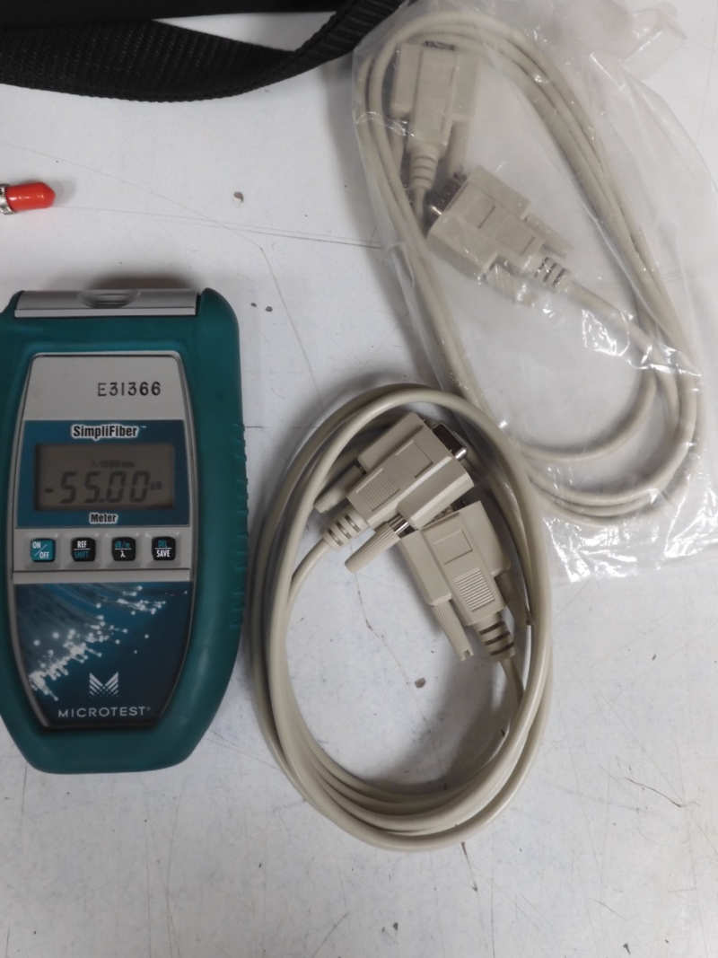 Microtest Simplifiber - w/  850/1300 source & meter in case w/ acc. - QA52 - Image 5