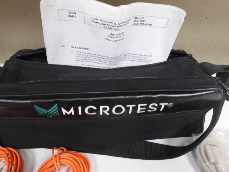 Microtest Simplifiber - w/  850/1300 source & meter in case w/ acc. - QA52 - Image 7