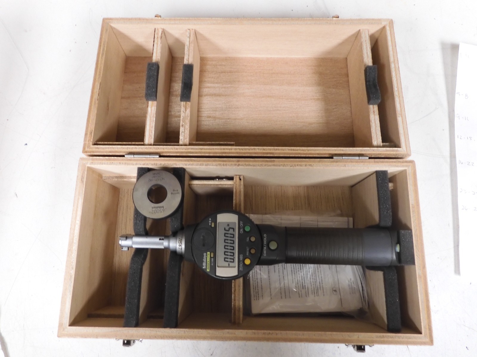 Mitutoyo Absolute Borematic Digital Bore Gages .5"-.65"/.00005" - QD70