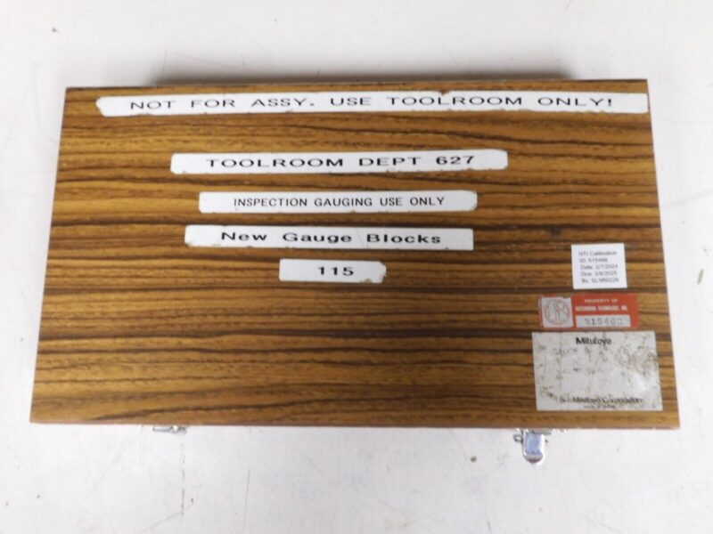 Mitutoyo Gage Block Set - 81 pcs. - Grade 2 English, Rectangular - PW7 - Image 4