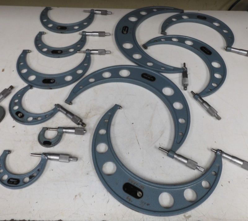 Mitutoyo - model 103 - 0-12" - English Outside Micrometer Set - PU8 - Image 4