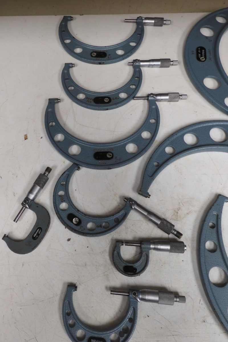 Mitutoyo - model 103 - 0-12" - English Outside Micrometer Set - PU8 - Image 5