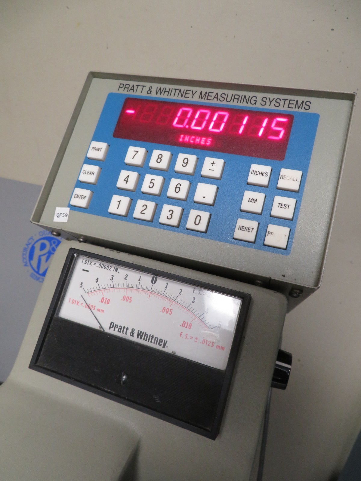 Pratt & Whitney Model C External Supermicrometer Measuring Machine, .00001" QF59 - Image 3