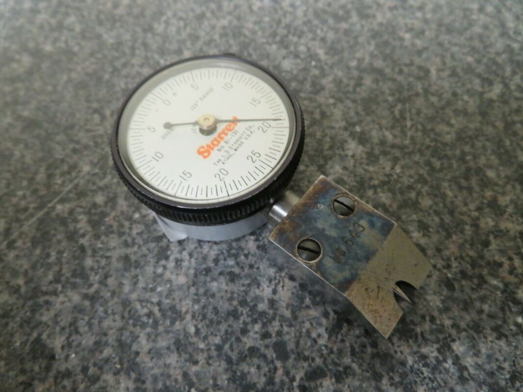 Starrett 643 Dial Depth Gage Knife 0.125" Range, 0250 Dial, .0005